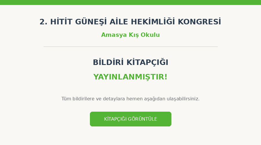 Bildiri Kitapçığı